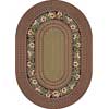 Milliken Milliken Springtime Braid 8 X 11 Oval Cranberry Area Rugs