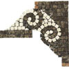 Daltile Daltile Tumbled Decorative Mosaics Emperador Dark / marfil Wave Co