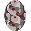 Milliken Milliken Remous 4 X 5 Oval Ebony Area Rugs