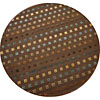 Radici USA Radici Usa Elegance 8 Round Latte Area Rugs