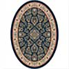 Milliken Milliken Halkara 4 X 5 Oval Candle Blue Area Rugs
