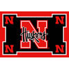 Logo Rugs Logo Rugs Nebraska University Nebraska Area Rug 3 X 5 Area Rugs