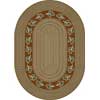Milliken Milliken Oak Braid 8 X 11 Oval Golden Amber Area Rugs