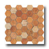 Serenissima Ceramics Serenissima Ceramics Quintana Hexagon Giostra Mosaic Scuro Tile