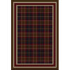 Milliken Milliken Magee Tartan 8 X 8 Square Onyx Amber Area Rugs