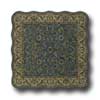Kaleen Kaleen Mystical Garden 8 X 8 Scalloped Square Williamsburg Garde