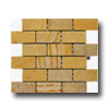 Alfagres Alfagres Tumbled Marble Brick Patterns Gold Line Stone Tile  &  St