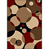 Radici USA Radici Usa Sofia I 3 X 5 Circles - Black Area Rugs
