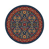 Milliken Milliken Kamil 8 Round Blue Grey Area Rugs
