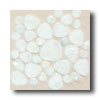 Daltile Daltile Glass Pebbles Mosaic Oyster White Iridescent Tile  &  Ston