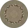 Milliken Milliken Springtime Braid 8 Round Sandstone Area Rugs