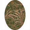 Milliken Milliken Rainforest 4 X 5 Oval Deep Olive Area Rugs