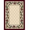 Milliken Milliken Fruit Medley 11 X 13 Opal Garnet Area Rugs