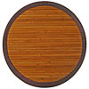 Anji Mountain Bamboo Rug, Co Anji Mountain Bamboo Rug, Co Contemporary 7 Round Chocolate Area
