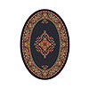 Milliken Milliken Merkez 5 X 8 Oval Ebony Area Rugs