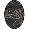 Milliken Milliken Rainforest 5 X 8 Oval Ebony Area Rugs