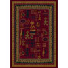 Milliken Milliken Limoges 5 X 8 Oval Garnet Area Rugs