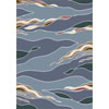 Milliken Milliken Contours 11 X 13 Lapis Area Rugs