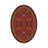 Milliken Milliken Kamil 5 X 8 Oval Red Cinnamon Area Rugs