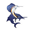 Daltile Daltile Glass Mosaic Murals Sailfish With Shadow 89 X 110 Tile  &