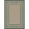 Milliken Milliken Greca 5 X 8 Oval Aqua Antique 6721 Area Rugs