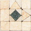 Tesoro Tesoro Genova Listello Beige / verde Corner Tile  &  Stone