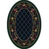 Milliken Milliken Fruit Medley 4 X 5 Oval Sapphire Area Rugs