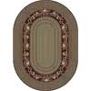 Milliken Milliken Floral Twist 4 X 5 Oval Cranberry Area Rugs