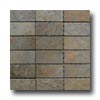 Fondovalle Fondovalle Slate Valley Brick Mosaic Ginger (rosso) Tile  &  Stone