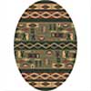 Milliken Milliken Wide Ruins 5 X 8 Oval Autumn Forest Area Rugs