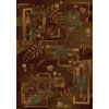 Milliken Milliken Autumn Twill 4 X 5 Oval Dark Chocolate Area Rugs
