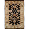 Harounian Rugs International Harounian Rugs International Peshawar 8 X 10 Black / ivory Area Ru