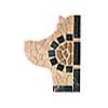 Crossville Crossville Tumbled Naturals Borders / corners Half Moon 6 3 / 4 X 9
