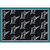Milliken Milliken Florida Marlins 5 X 8 Florida Marlins Repeat Area Rugs