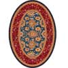 Milliken Milliken Karshi 5 X 8 Oval Blue Grey Area Rugs
