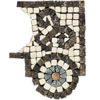 Daltile Daltile Tumbled Decorative Mosaics Marfil / emperador Scroll Corne