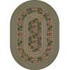Milliken Milliken Woodstock Braid 5 X 8 Oval Lapis Area Rugs