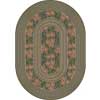 Milliken Milliken Woodstock Braid 8 X 11 Oval Lapis Light Rose Area Rugs