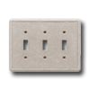 Questech Questech Dorset Switch Plates - Travertine Triple Toggle Tile  &
