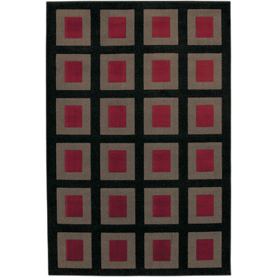 Mohawk Mohawk Metropolis 8 X 11 Visions (grey Red) Area Rugs