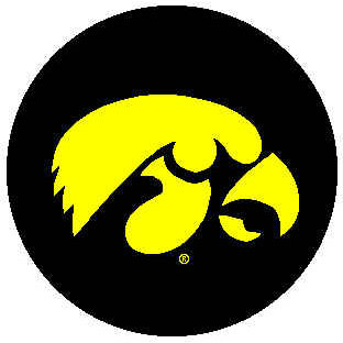 Strike Off Company, Inc Strike Off Company, Inc Iowa University Iowa Round Rug 24 inch  Ar