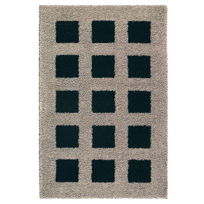 Mohawk Mohawk Urban Retreat 4 X 6 Blocks Oyster Black Area Rugs