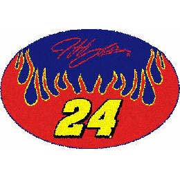 Strike Off Company, Inc Strike Off Company, Inc Jeff Gordon Jeff Gordon Oval Rug 2 X 3 A