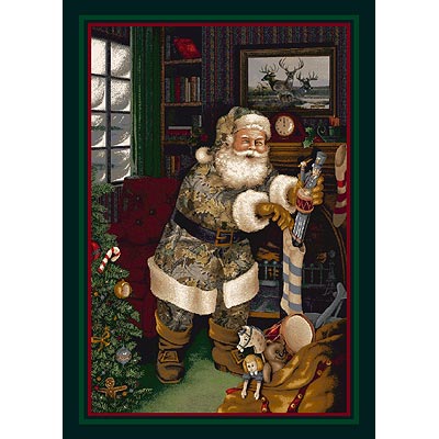 Milliken Milliken Seasonal - Winter  /  234 3 X 4 Camo Santa Area Rugs
