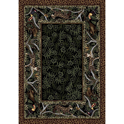 Milliken Milliken In The Jungle 7478 / 217 2 X 8 Runner Ebony Area Rugs