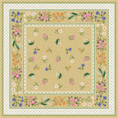 Milliken Milliken Claires Garden 7474 / 201 5x 8 Morning Sun Area Rugs