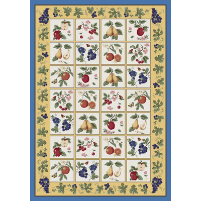 Milliken Milliken Claires Orchard 7475 / 294 5 X 8 Oval Fresh Blue Area Rug