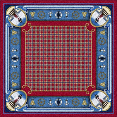 Milliken Milliken Maritime 7481 / 201 5x 8 Paprika Area Rugs