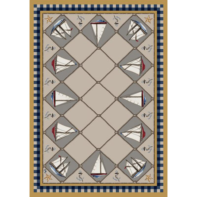 Milliken Milliken Nantucket Regatta 7483 / 217 2 X 8 Runner Gold Area Rugs