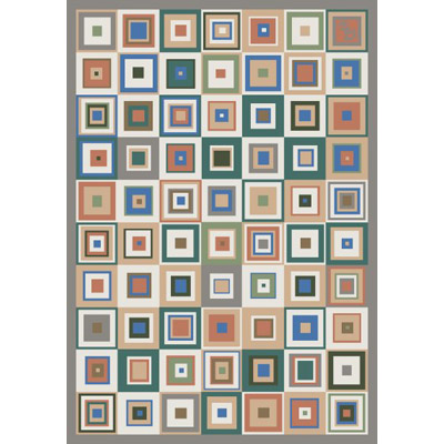 Milliken Milliken Contemporary Squares 7476 / 298 8 Octagon Warm Grey Area